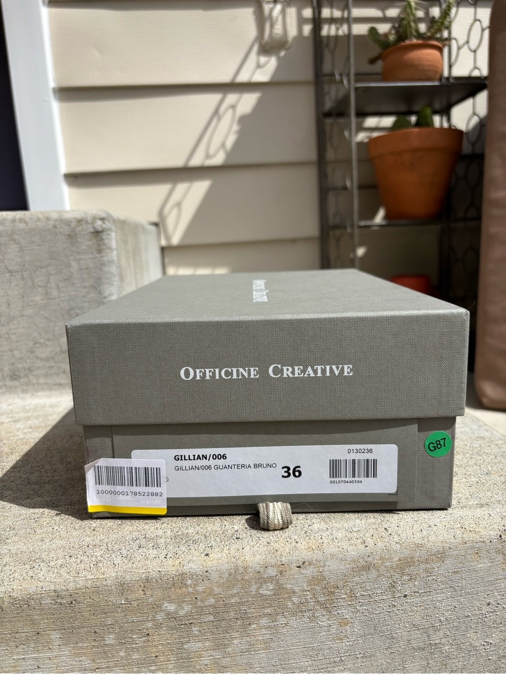 Officine Creative - Italian Brown Woven Leather Slide Sandals - New in Box - Picture 3 of 9